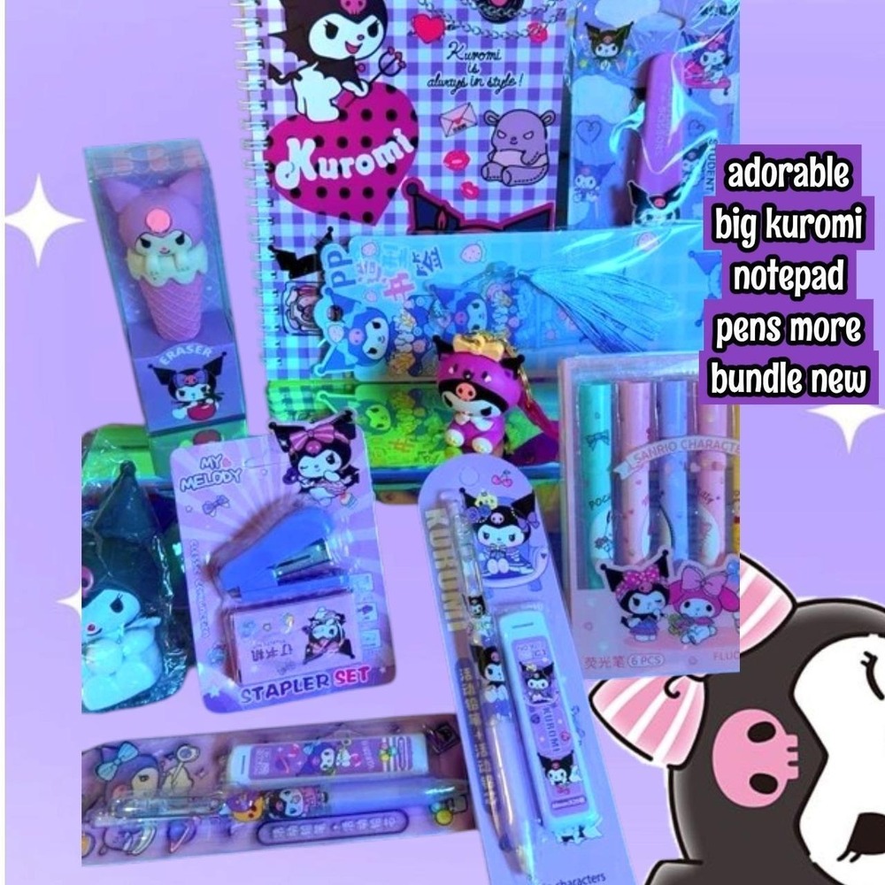 SO CUTE EVERYTHING KUROMI STATIONARY BUNDLE NEW